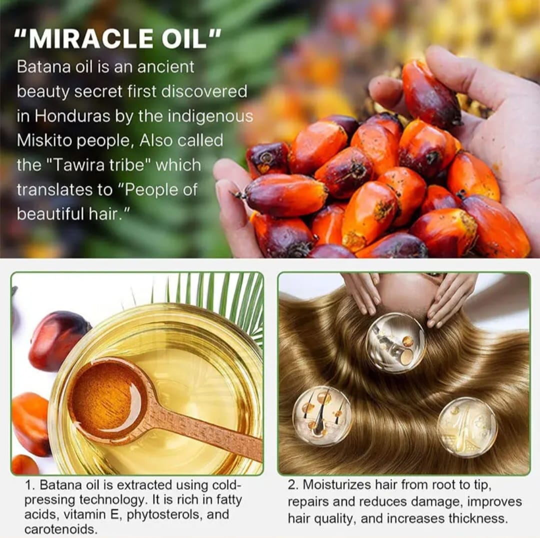 Batana Oil Hair Essential Oil – 100% Pure & Natural