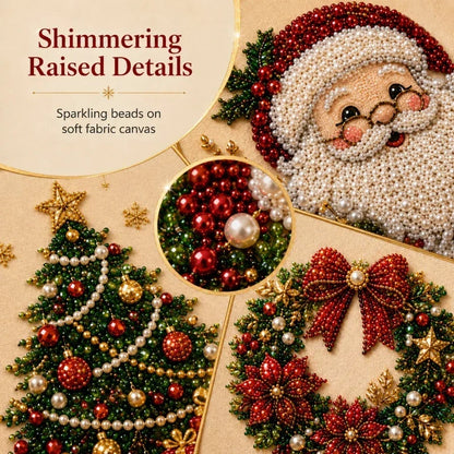 🧘Relaxing & Beginner-Friendly - 🎨💎DIY Christmas Pearl Diamond Painting Art Kit