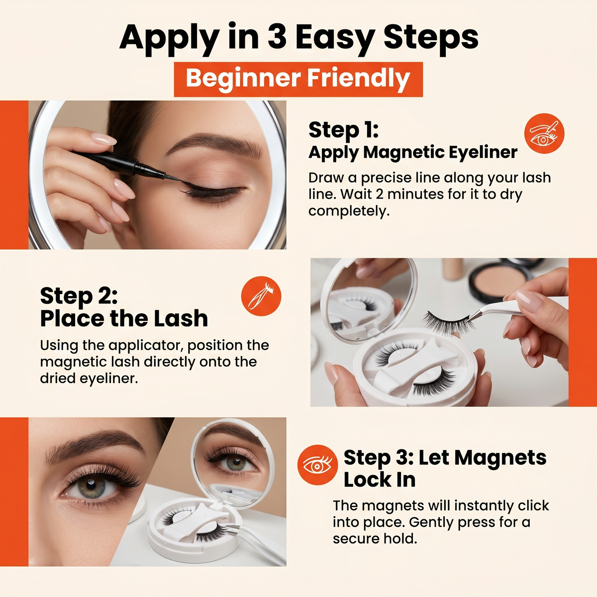 Magnetic Eyelashes Kit - Get Salon-Style Lashes in 30 Seconds