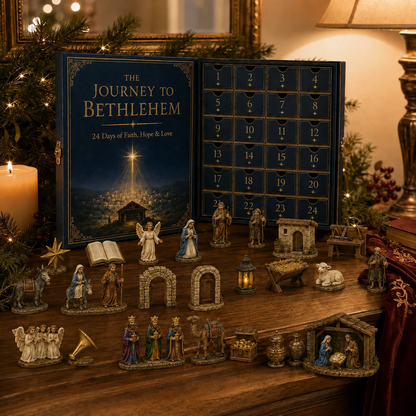 Advent calendar with Nativity collectibles