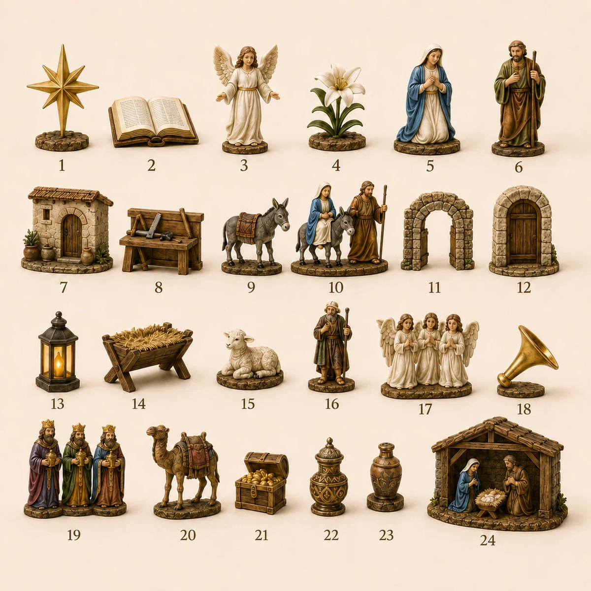 24 Nativity collectibles overview