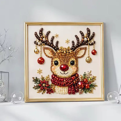 🧘Relaxing & Beginner-Friendly - 🎨💎DIY Christmas Pearl Diamond Painting Art Kit