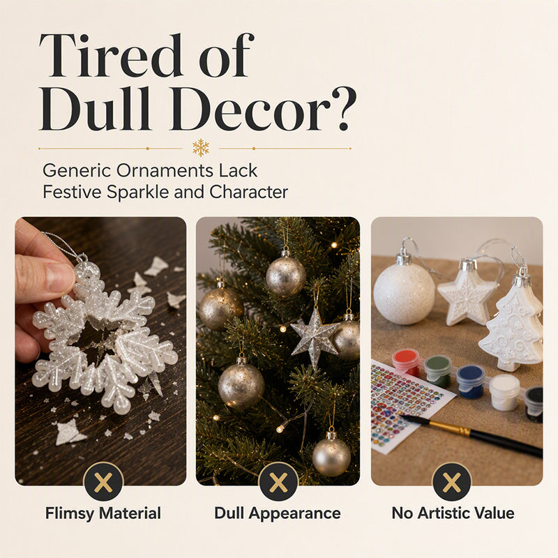 🎄50% DI SCONTO! Set di decorazioni natalizie fai-da-te da appendere con pittura 5D e perle, decorazioni per albero di Natale con strass, kit creativo artigianale per decorare la casa durante le feste(bb)