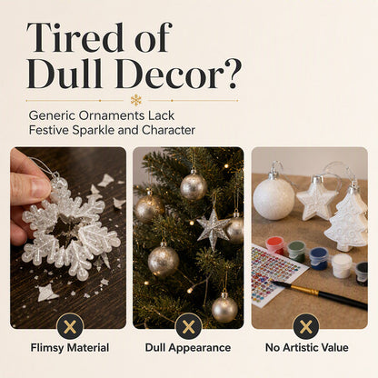 🎄50% DI SCONTO! Set di decorazioni natalizie fai-da-te da appendere con pittura 5D e perle, decorazioni per albero di Natale con strass, kit creativo artigianale per decorare la casa durante le feste(bb)